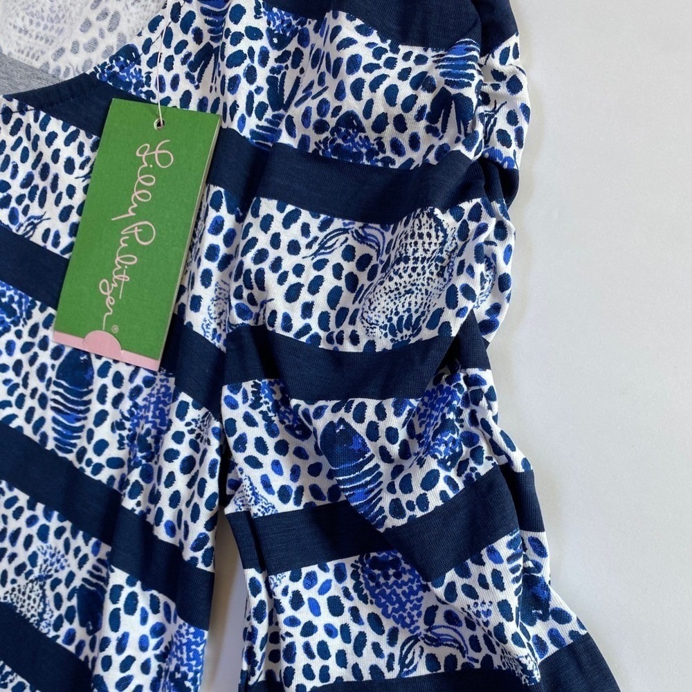 Lilly Pulitzer LaJolla Dress High Tide Heart and Sole Stripe - S NWT - Picture 6 of 12